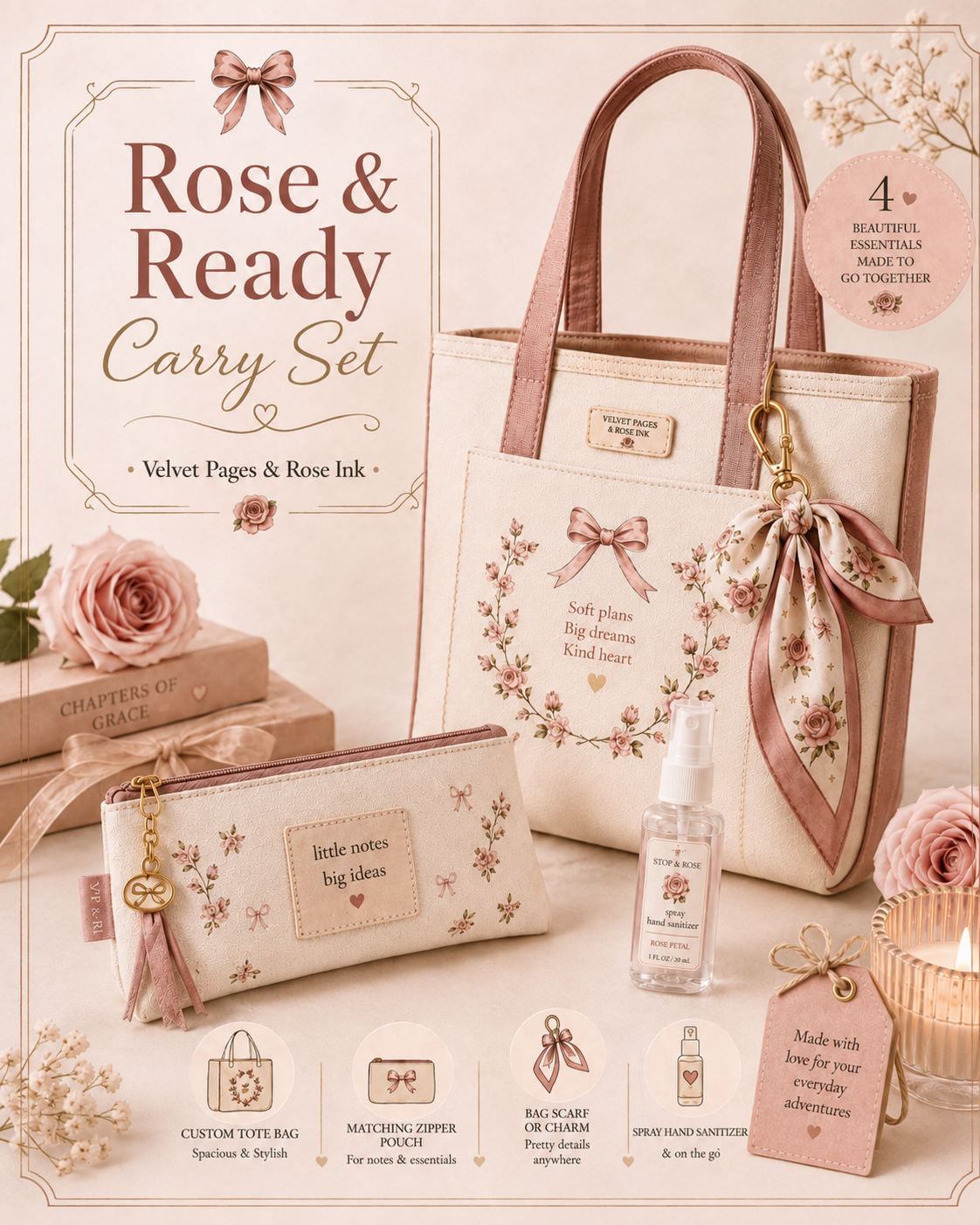 Rose & Ready Carry Set