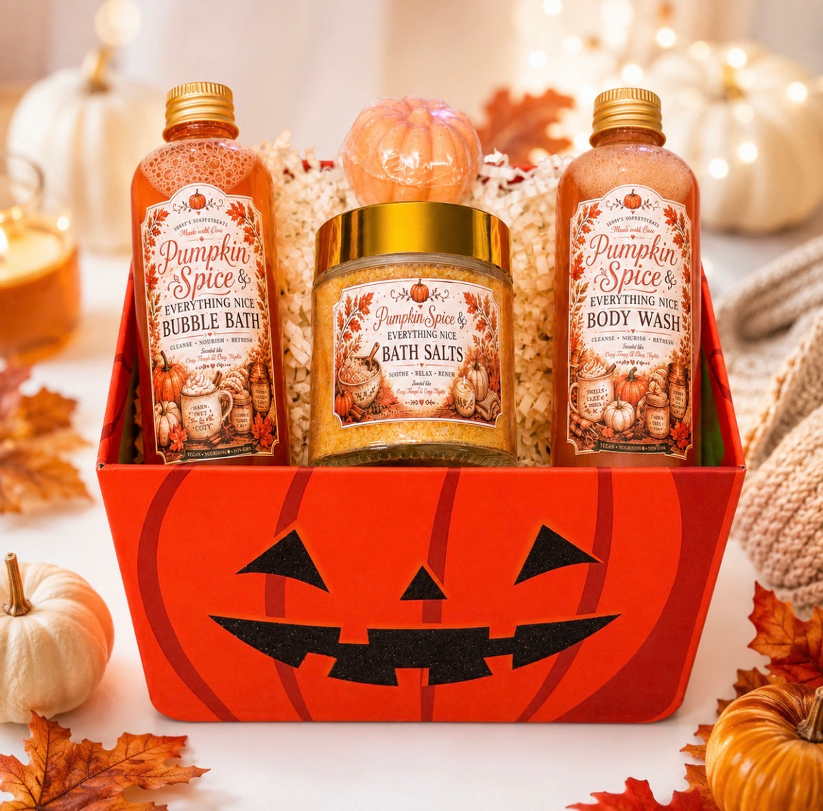 🎃 Pumpkin Spice & Frightfully Nice Spa Basket
